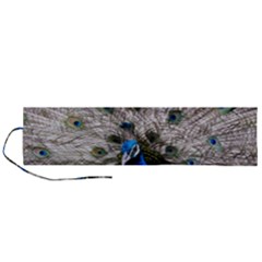 Peacock Bird Animal Feather Nature Colorful Roll Up Canvas Pencil Holder (l) by Ravend