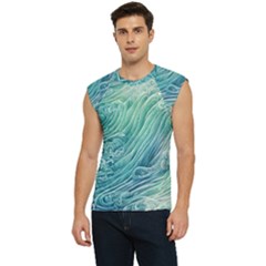 Wave Of The Ocean Men s Raglan Cap Sleeve Tee by GardenOfOphir