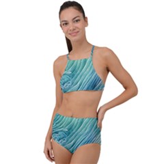 Wave Of The Ocean High Waist Tankini Set by GardenOfOphir