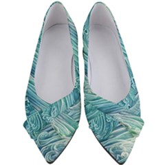 Wave Of The Ocean Women s Bow Heels by GardenOfOphir