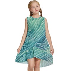 Wave Of The Ocean Kids  Frill Swing Dress by GardenOfOphir