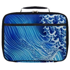 Wave Beach Iii Full Print Lunch Bag by GardenOfOphir