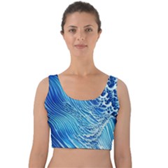 Wave Beach Iii Velvet Crop Top