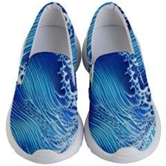 Wave Beach Iii Kids Lightweight Slip Ons by GardenOfOphir