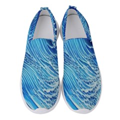 Wave Beach Iii Women s Slip On Sneakers by GardenOfOphir