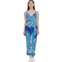 Wave Beach Iii V-Neck Spaghetti Strap Tie Front Jumpsuit View1