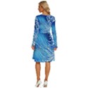 Wave Beach Iii Long Sleeve Dress With Pocket View4