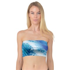 Water Waves Bandeau Top by GardenOfOphir