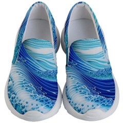 Water Waves Kids Lightweight Slip Ons