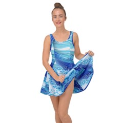 Water Waves Inside Out Casual Dress by GardenOfOphir