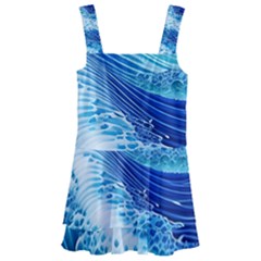 Water Waves Kids  Layered Skirt Swimsuit by GardenOfOphir