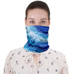 Water Waves Face Covering Bandana (adult) by GardenOfOphir