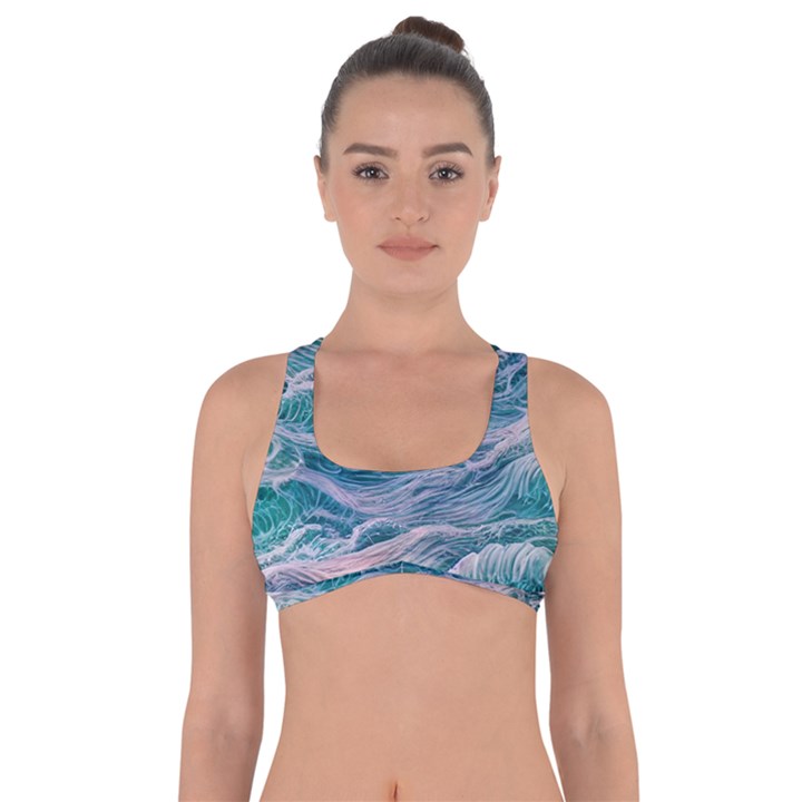 Waves Of The Ocean Ii Got No Strings Sports Bra