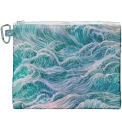 Waves Of The Ocean Ii Canvas Cosmetic Bag (xxxl) by GardenOfOphir