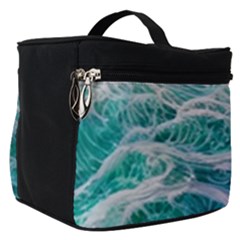 Waves Of The Ocean Ii Make Up Travel Bag (small) by GardenOfOphir