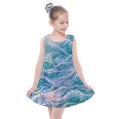 Waves Of The Ocean Ii Kids  Summer Dress by GardenOfOphir