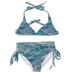 Waves Of The Ocean Ii Kids  Classic Bikini Set by GardenOfOphir