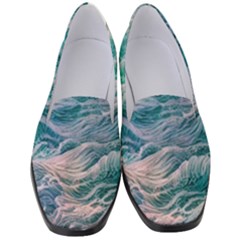 Waves Of The Ocean Ii Women s Classic Loafer Heels by GardenOfOphir