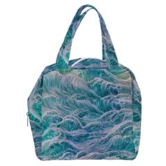 Waves Of The Ocean Ii Boxy Hand Bag by GardenOfOphir