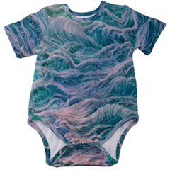 Waves Of The Ocean Ii Baby Short Sleeve Bodysuit