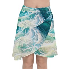 The Endless Sea Chiffon Wrap Front Skirt by GardenOfOphir