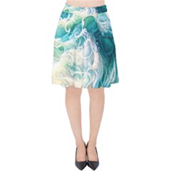 The Endless Sea Velvet High Waist Skirt by GardenOfOphir