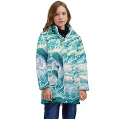 The Endless Sea Kid s Hooded Longline Puffer Jacket by GardenOfOphir