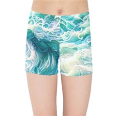 The Endless Sea Kids  Sports Shorts by GardenOfOphir