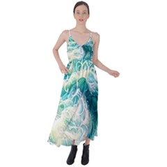 The Endless Sea Tie Back Maxi Dress by GardenOfOphir