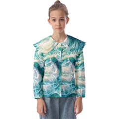 The Endless Sea Kids  Peter Pan Collar Blouse by GardenOfOphir