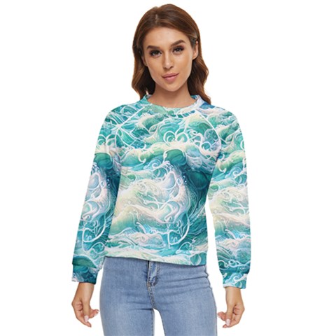 The Endless Sea Women s Long Sleeve Raglan Tee by GardenOfOphir