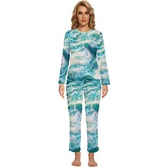 The Endless Sea Womens  Long Sleeve Lightweight Pajamas Set by GardenOfOphir