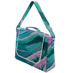 Pink Ocean Waves Box Up Messenger Bag