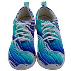 Ocean Waves In Pastel Tones Mens Athletic Shoes by GardenOfOphir