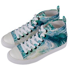 The Endless Sea Women s Mid-top Canvas Sneakers by GardenOfOphir