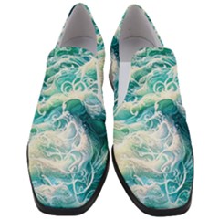 The Endless Sea Women Slip On Heel Loafers by GardenOfOphir