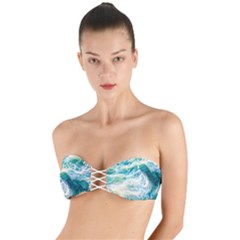 The Endless Sea Twist Bandeau Bikini Top by GardenOfOphir