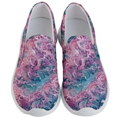 Ocean Waves In Pink Ii Men s Lightweight Slip Ons by GardenOfOphir