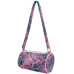 Ocean Waves In Pink Ii Mini Cylinder Bag by GardenOfOphir