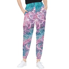 Ocean Waves In Pink Ii Tapered Pants by GardenOfOphir