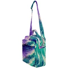 Pastel Hues Ocean Waves Crossbody Day Bag by GardenOfOphir