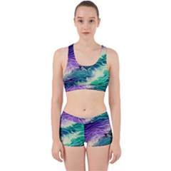 Pastel Hues Ocean Waves Work It Out Gym Set by GardenOfOphir