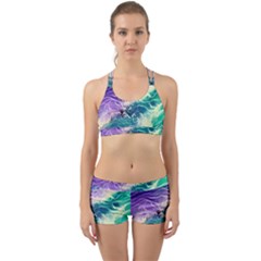 Pastel Hues Ocean Waves Back Web Gym Set by GardenOfOphir