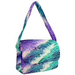 Pastel Hues Ocean Waves Courier Bag by GardenOfOphir