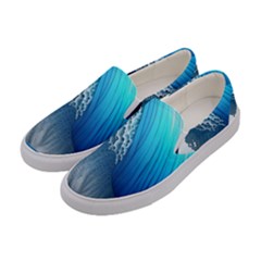 The Power Of The Ocean Women s Canvas Slip Ons by GardenOfOphir