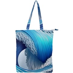 The Power Of The Ocean Double Zip Up Tote Bag by GardenOfOphir