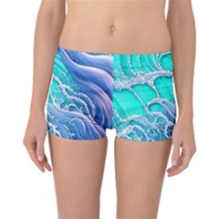 The Beauty Of Waves Boyleg Bikini Bottoms by GardenOfOphir