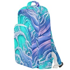 The Beauty Of Waves Double Compartment Backpack by GardenOfOphir