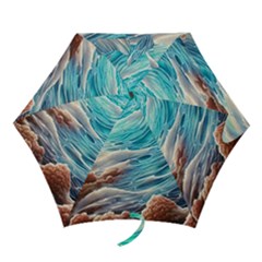 Waves Of The Ocean Mini Folding Umbrellas by GardenOfOphir