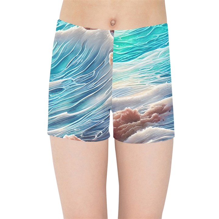 Waves Of The Ocean Kids  Sports Shorts